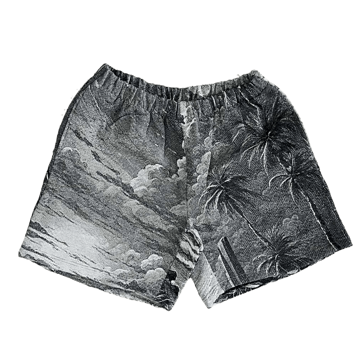 RDMCLOTHINGART tapestry hoodie GREY CALIFORNIA SHORTS