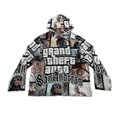 RDMCLOTHINGART tapestry hoodie GTA TAPESTRY HOODIE