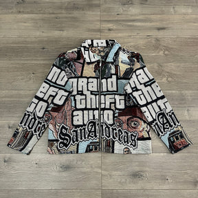 RDMCLOTHINGART tapestry hoodie GTA TAPESTRY JACKET