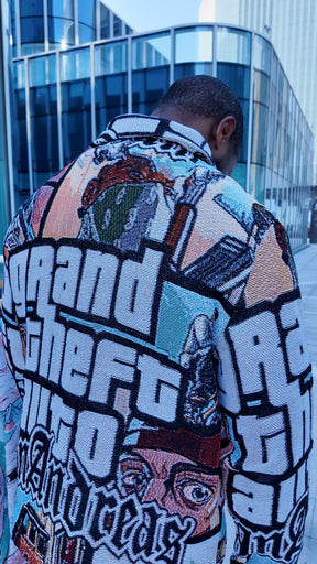 RDMCLOTHINGART tapestry hoodie GTA TAPESTRY JACKET