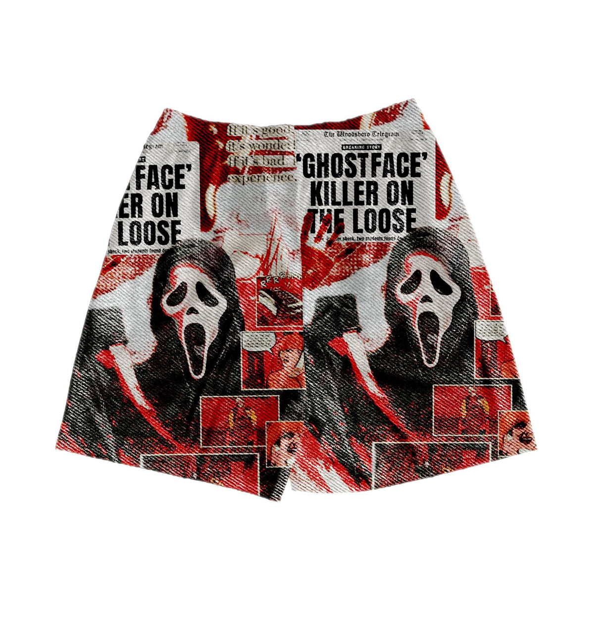 RDMCLOTHINGART tapestry hoodie HALLOWEEN TAPESTRY SHORTS