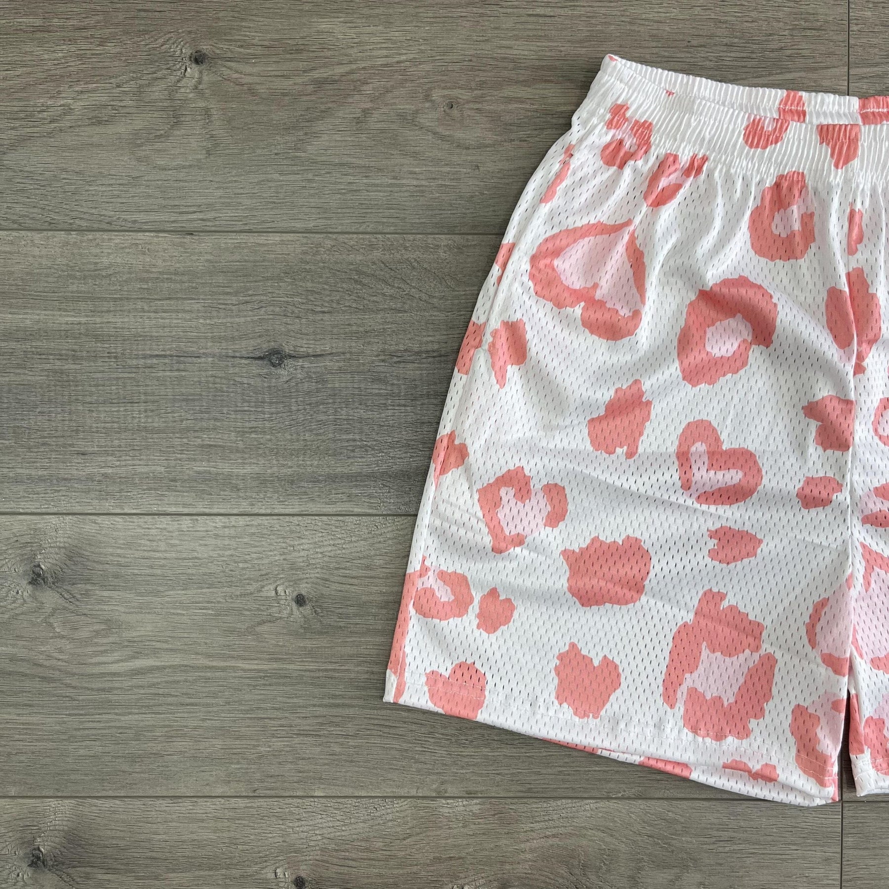 RDMCLOTHINGART tapestry hoodie HEART MESH SHORTS-8618