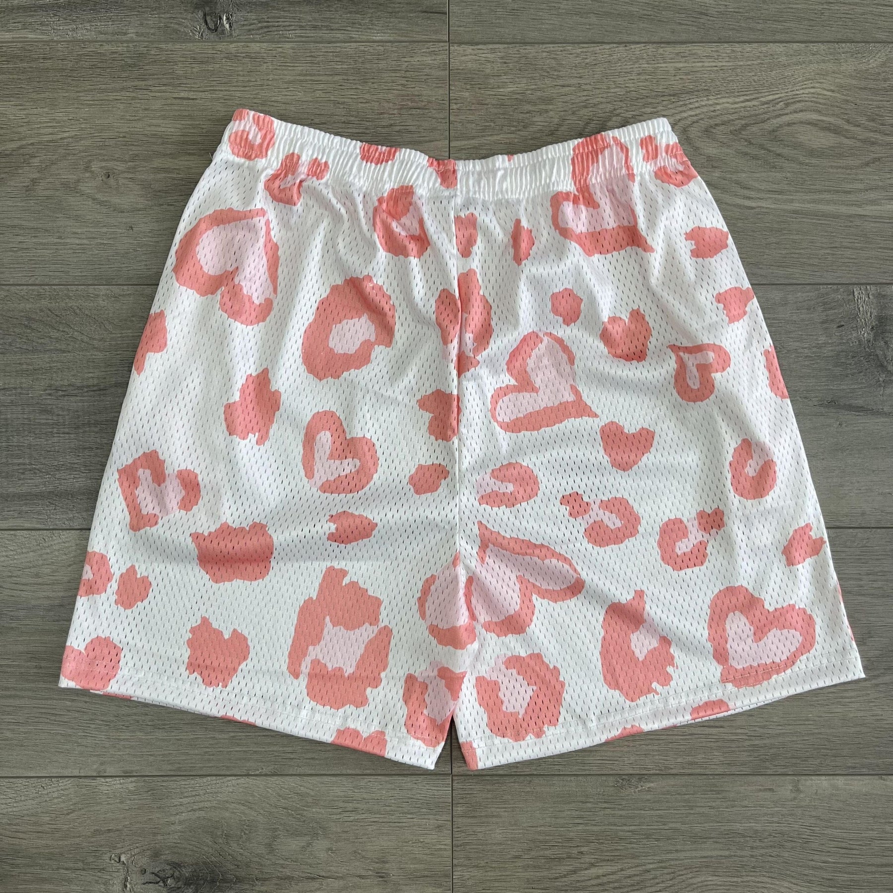 RDMCLOTHINGART tapestry hoodie HEART MESH SHORTS-8618