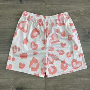 RDMCLOTHINGART tapestry hoodie HEART MESH SHORTS-8618