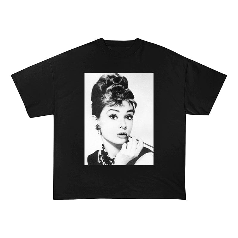 RDMCLOTHINGART tapestry hoodie HEPBURN HEAVY COTTON TEES-8253