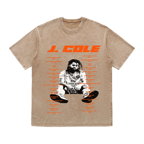 RDMCLOTHINGART tapestry hoodie J. COLE HEAVY WEIGHT COTTON TEE-8933