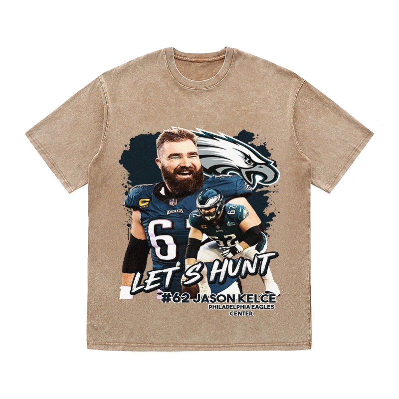 RDMCLOTHINGART tapestry hoodie JASON KELCE HEAVY WEIGHT COTTON TEE-9072