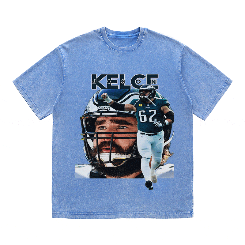 RDMCLOTHINGART tapestry hoodie JASON KELCE HEAVY WEIGHT COTTON TEE-9073
