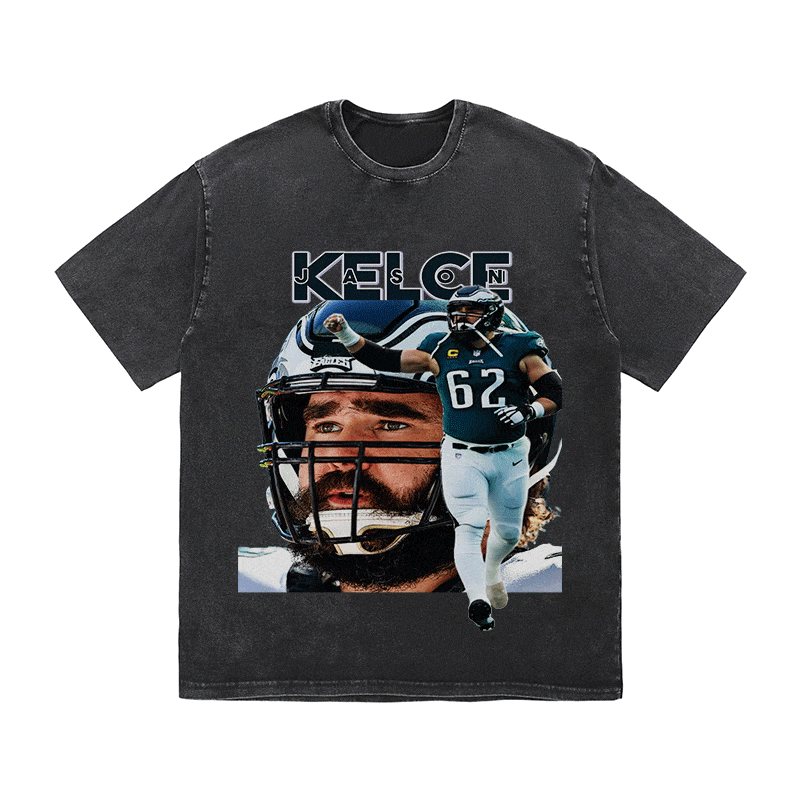 RDMCLOTHINGART tapestry hoodie JASON KELCE HEAVY WEIGHT COTTON TEE-9073