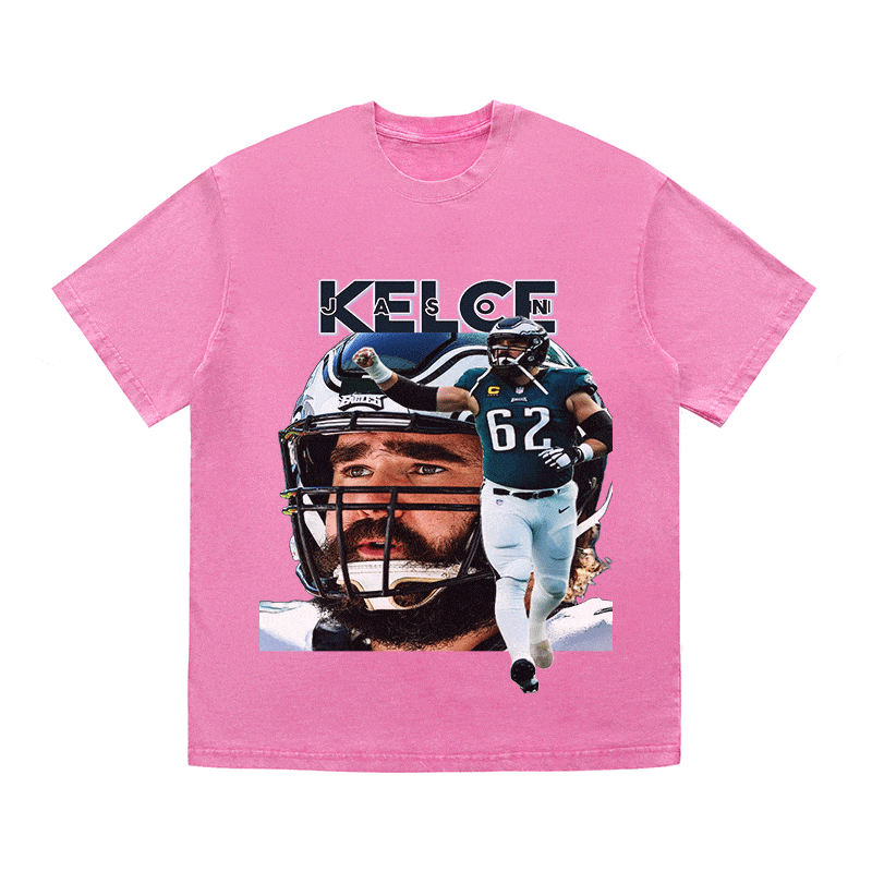 RDMCLOTHINGART tapestry hoodie JASON KELCE HEAVY WEIGHT COTTON TEE-9073