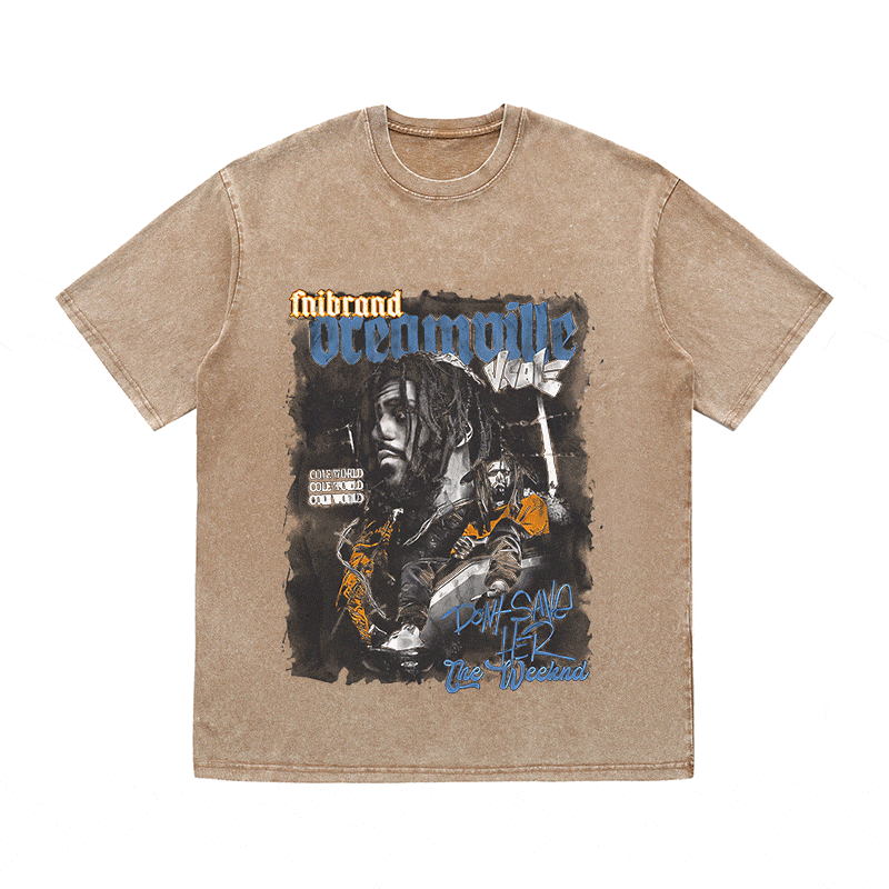 RDMCLOTHINGART tapestry hoodie JCOLE HEAVY WEIGHT COTTON TEE-9327