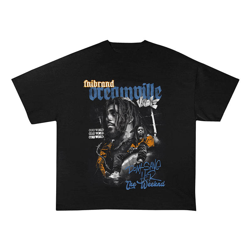 RDMCLOTHINGART tapestry hoodie JCOLE HEAVY WEIGHT COTTON TEE-9327