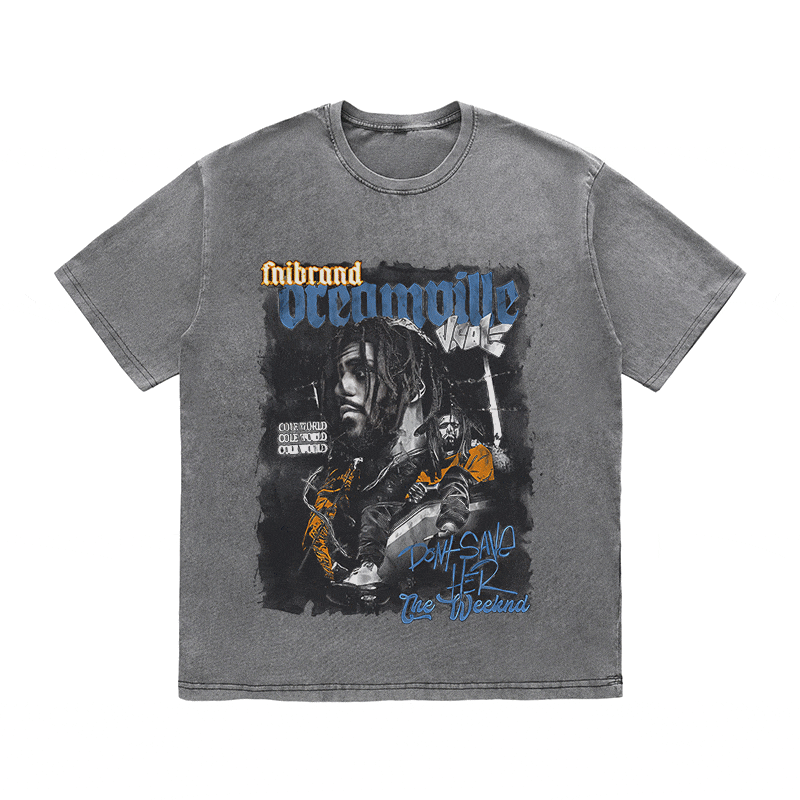 RDMCLOTHINGART tapestry hoodie JCOLE HEAVY WEIGHT COTTON TEE-9327