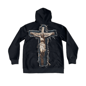RDMCLOTHINGART tapestry hoodie JESUS TAPESTRY HOODIE