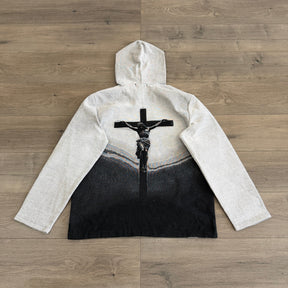 RDMCLOTHINGART tapestry hoodie JESUS V2 TAPESTRY HOODIE