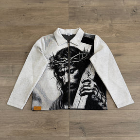 RDMCLOTHINGART tapestry hoodie JESUS V2 TAPESTRY JACKET