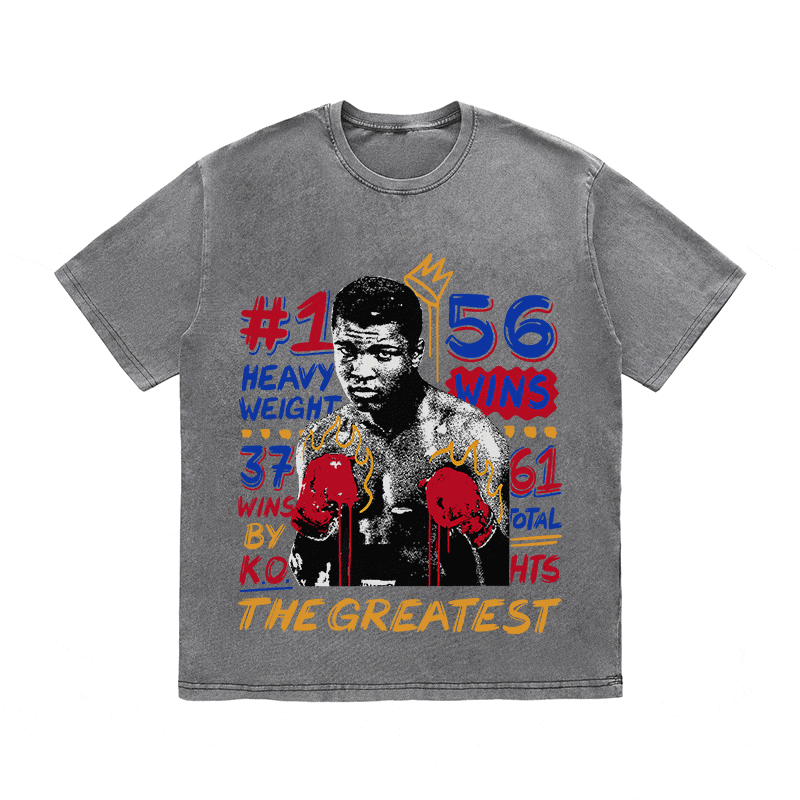RDMCLOTHINGART tapestry hoodie JOE FRAZIER HEAVY WEIGHT COTTON TEE-9042