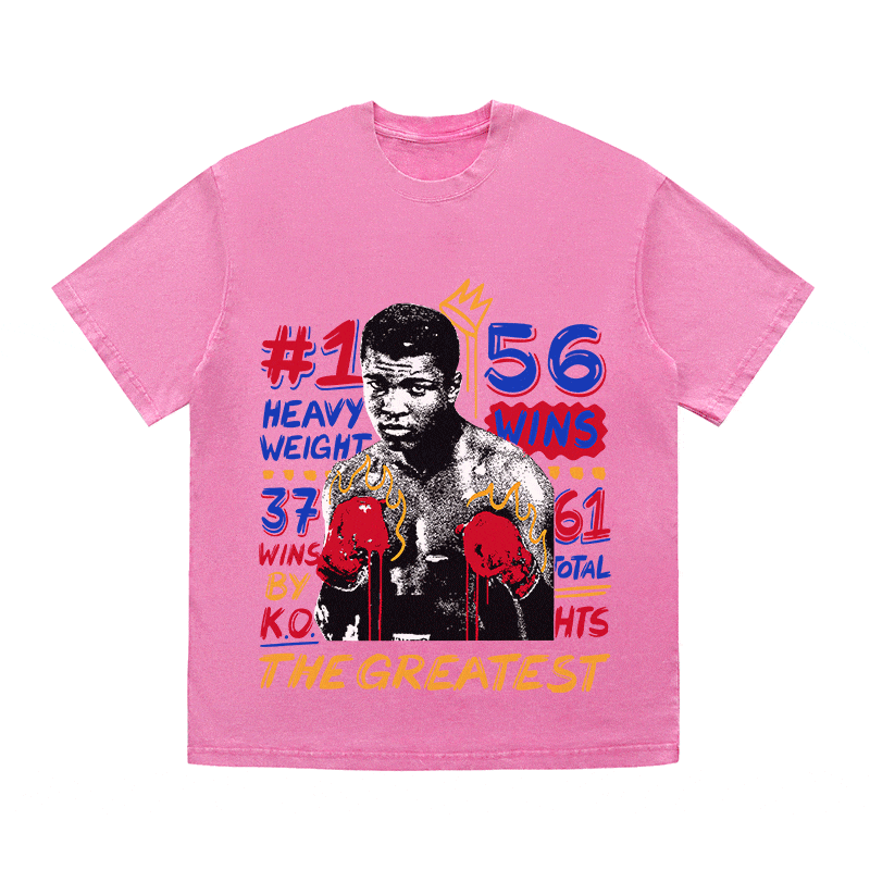 RDMCLOTHINGART tapestry hoodie JOE FRAZIER HEAVY WEIGHT COTTON TEE-9042