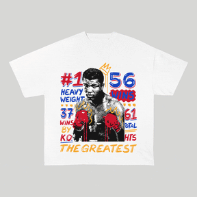 RDMCLOTHINGART tapestry hoodie JOE FRAZIER HEAVY WEIGHT COTTON TEE-9042