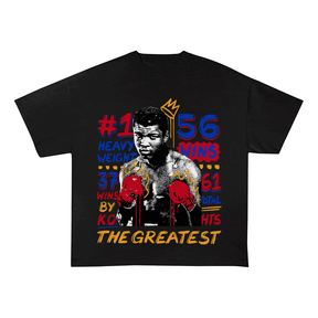 RDMCLOTHINGART tapestry hoodie JOE FRAZIER HEAVY WEIGHT COTTON TEE-9042