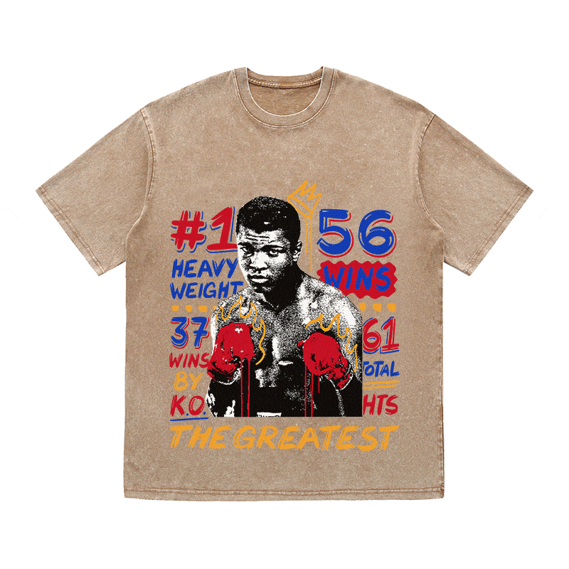 RDMCLOTHINGART tapestry hoodie JOE FRAZIER HEAVY WEIGHT COTTON TEE-9042