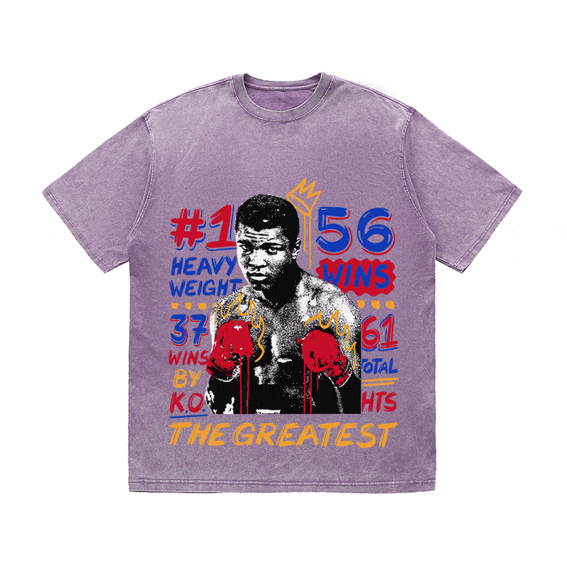 RDMCLOTHINGART tapestry hoodie JOE FRAZIER HEAVY WEIGHT COTTON TEE-9042