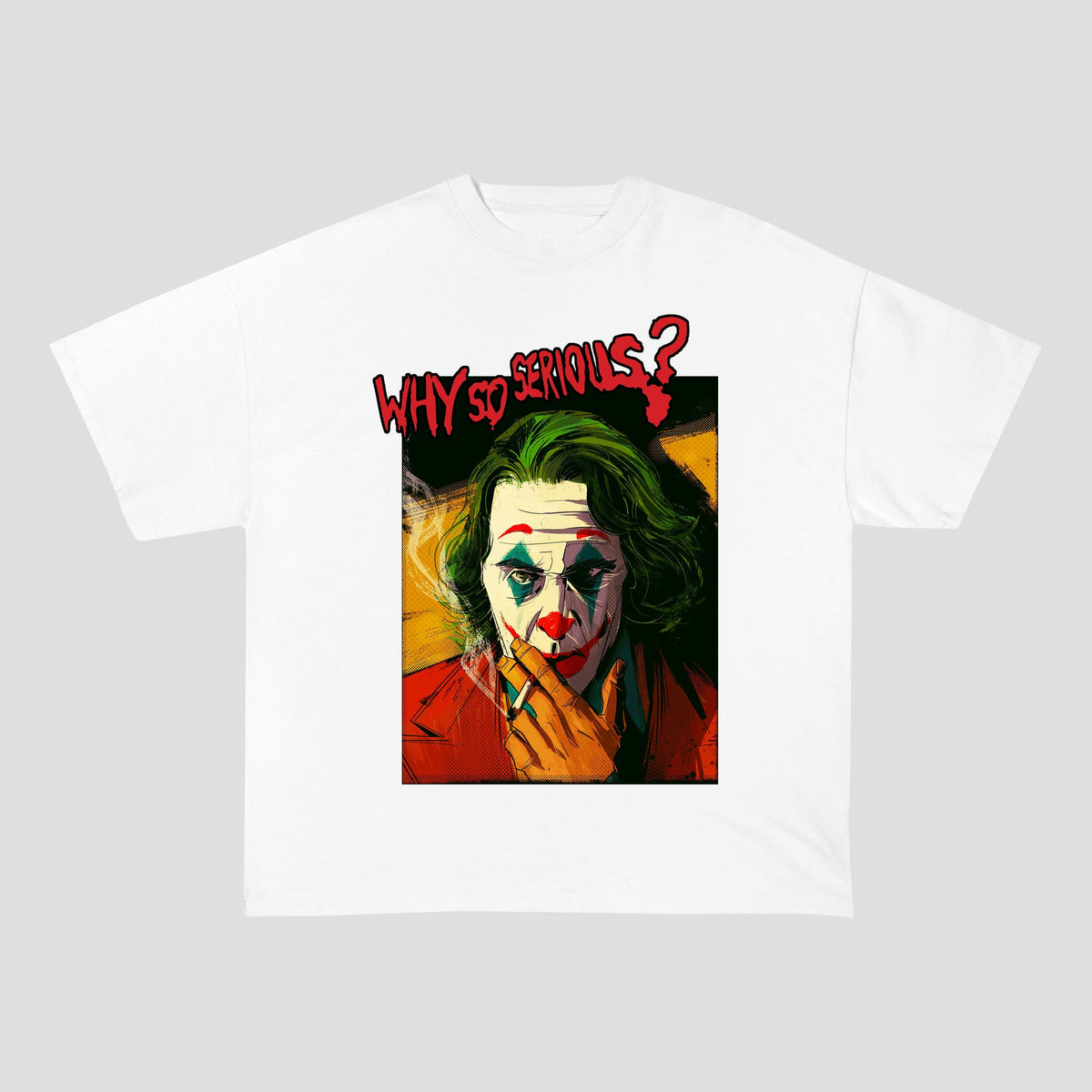 RDMCLOTHINGART tapestry hoodie JOKER HEAVY COTTON TEES-8221