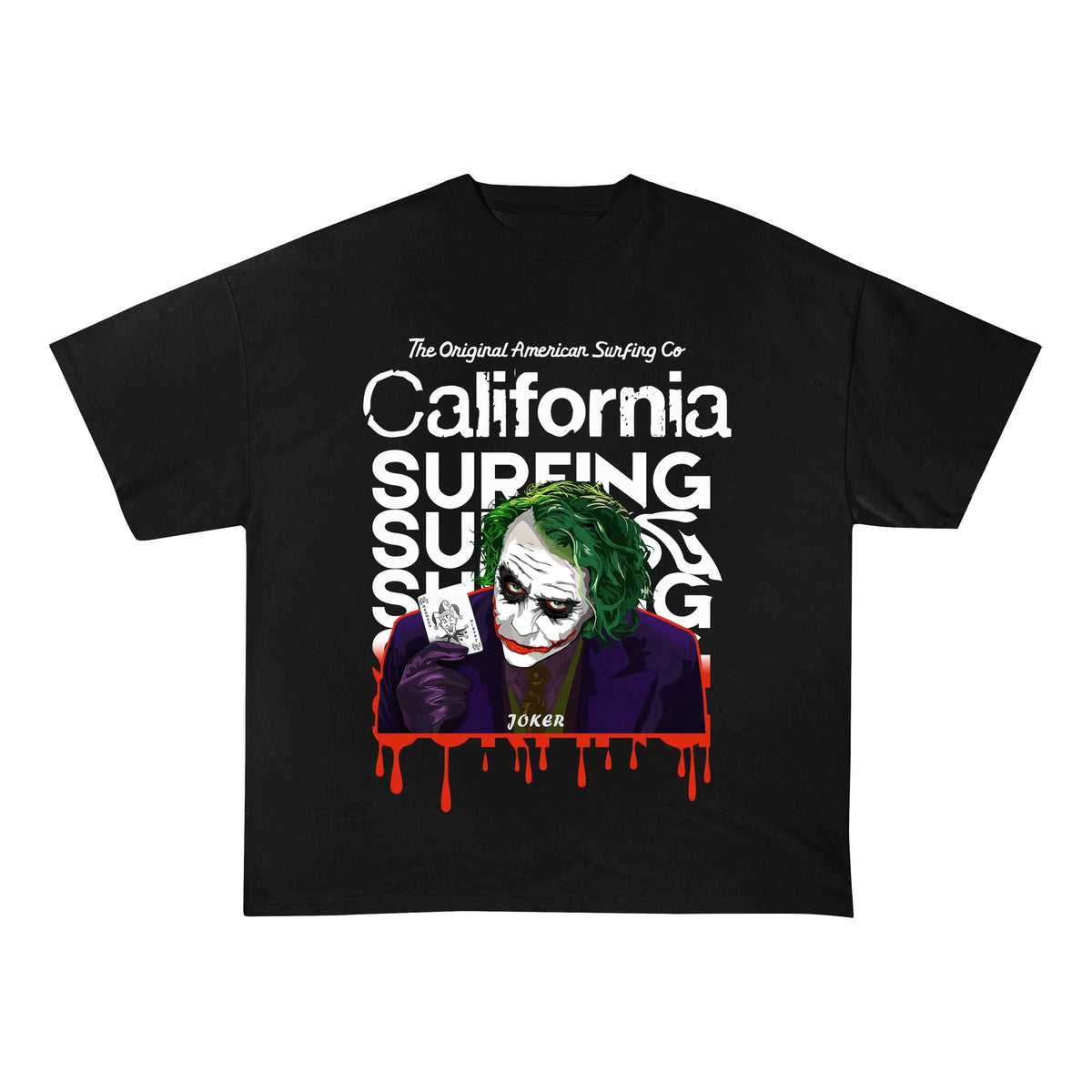 RDMCLOTHINGART tapestry hoodie JOKER HEAVY COTTON TEES-8224