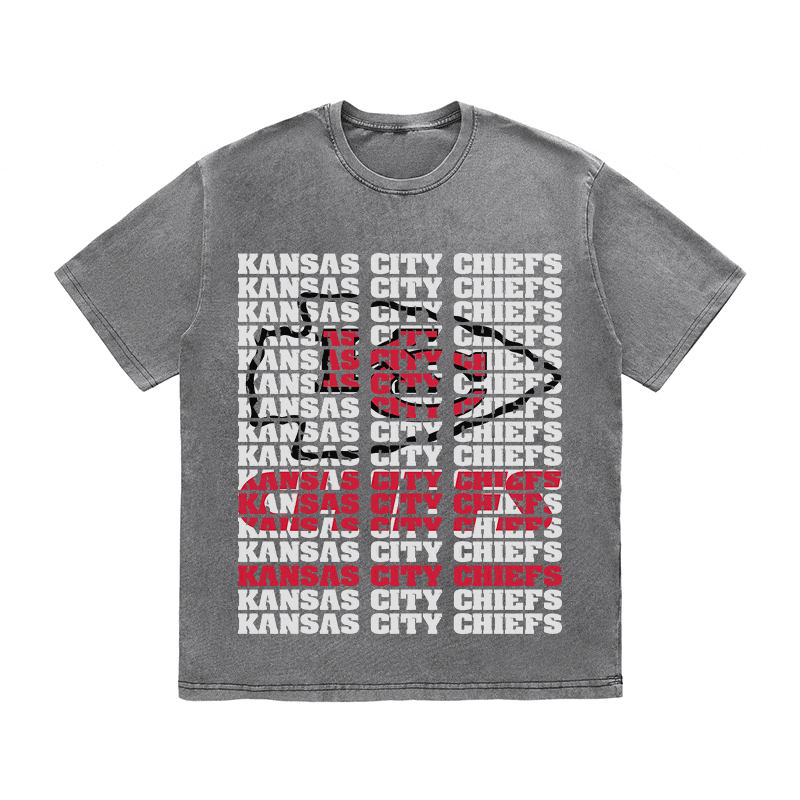 RDMCLOTHINGART tapestry hoodie KANSAS CITY CHIEFS2 HEAVY WEIGHT COTTON TEE-9187