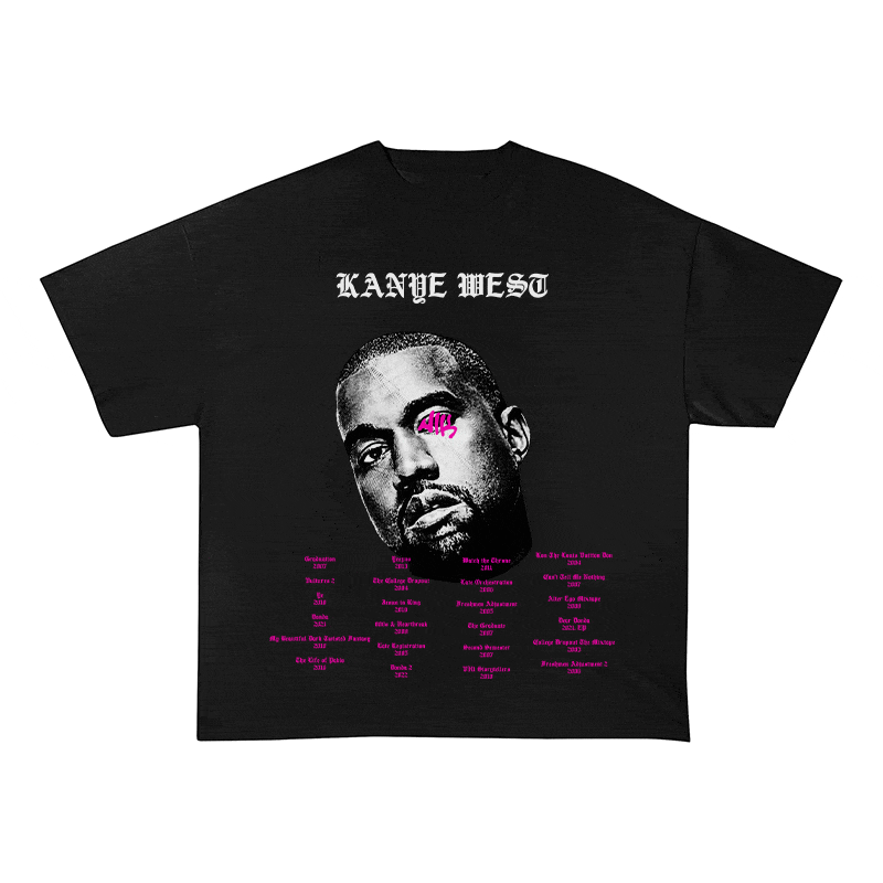 RDMCLOTHINGART tapestry hoodie KANYE WEST HEAVY WEIGHT COTTON TEE-8881