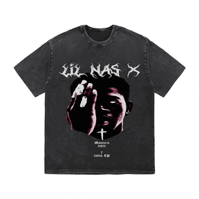 RDMCLOTHINGART tapestry hoodie LIL NAS X HEAVY WEIGHT COTTON TEE-8884
