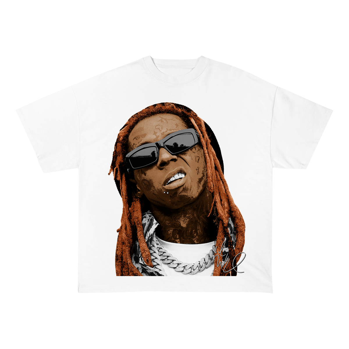 RDMCLOTHINGART tapestry hoodie LILWAYNE WEIGHT COTTON TEE-8025