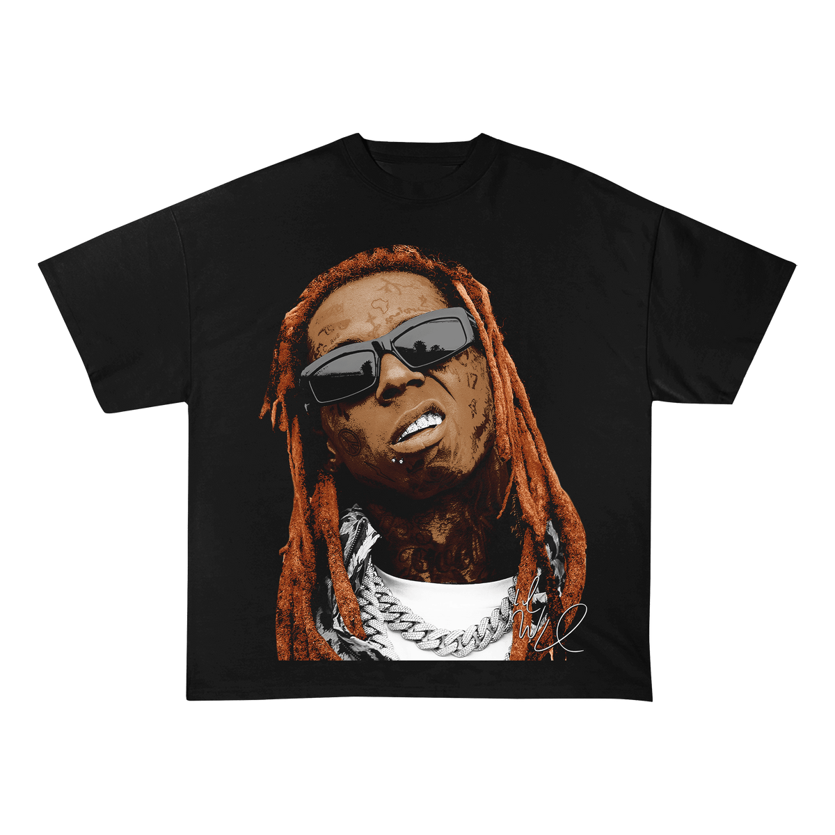 RDMCLOTHINGART tapestry hoodie LILWAYNE WEIGHT COTTON TEE-8025