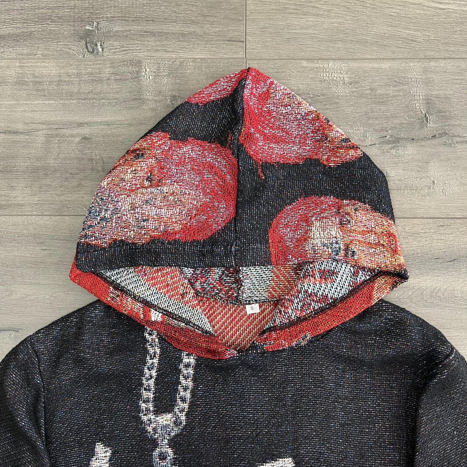 RDMCLOTHINGART tapestry hoodie LIP PEEP TAPESTRY