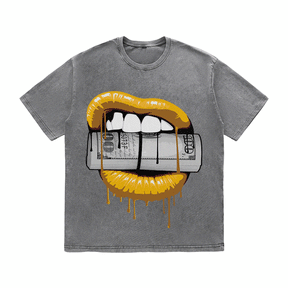 RDMCLOTHINGART tapestry hoodie LIPS HEAVY WEIGHT COTTON TEE-9043