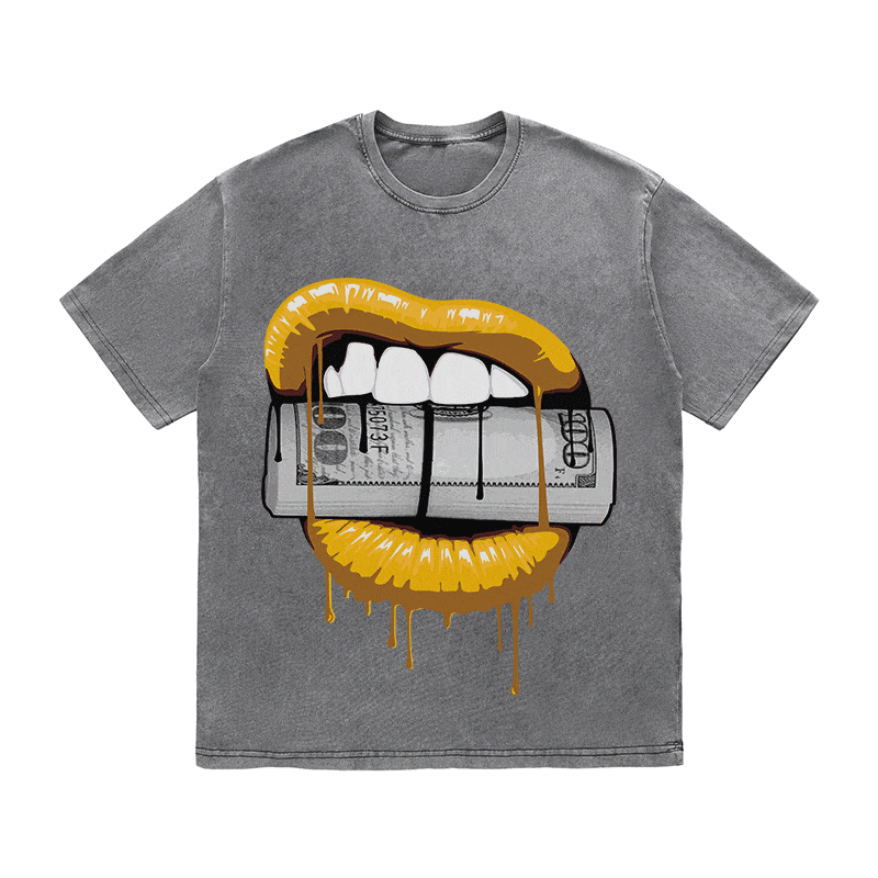 RDMCLOTHINGART tapestry hoodie LIPS HEAVY WEIGHT COTTON TEE-9043