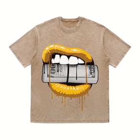 RDMCLOTHINGART tapestry hoodie LIPS HEAVY WEIGHT COTTON TEE-9043