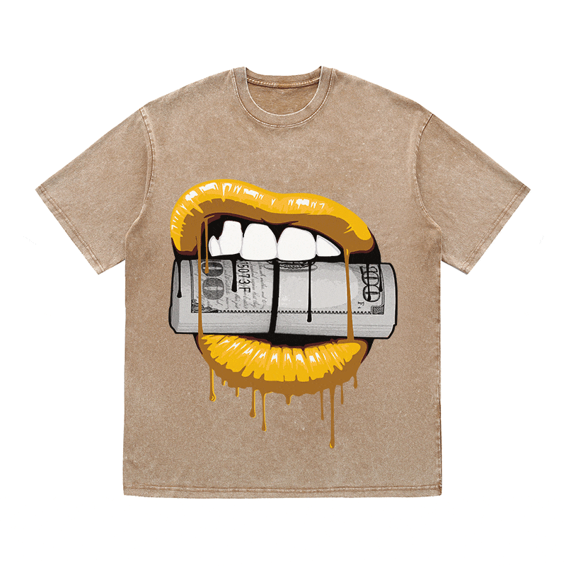RDMCLOTHINGART tapestry hoodie LIPS HEAVY WEIGHT COTTON TEE-9043