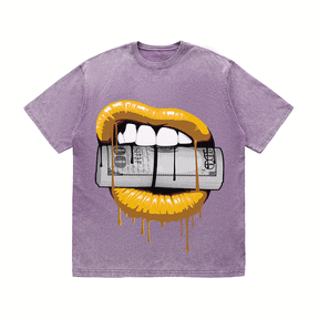 RDMCLOTHINGART tapestry hoodie LIPS HEAVY WEIGHT COTTON TEE-9043