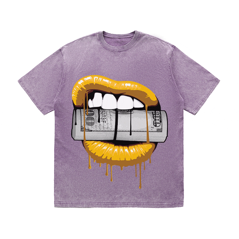 RDMCLOTHINGART tapestry hoodie LIPS HEAVY WEIGHT COTTON TEE-9043