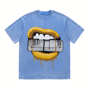 RDMCLOTHINGART tapestry hoodie LIPS HEAVY WEIGHT COTTON TEE-9043