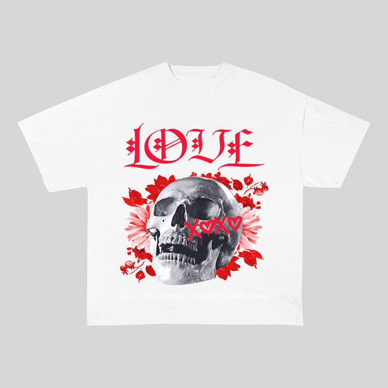 RDMCLOTHINGART tapestry hoodie LOVE HEAVY WEIGHT COTTON TEE-9044