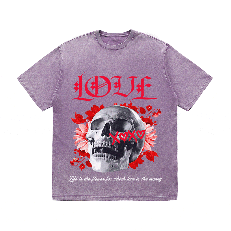 RDMCLOTHINGART tapestry hoodie LOVE HEAVY WEIGHT COTTON TEE-9044