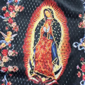 RDMCLOTHINGART tapestry hoodie MARIA MESH SHORTS-8680