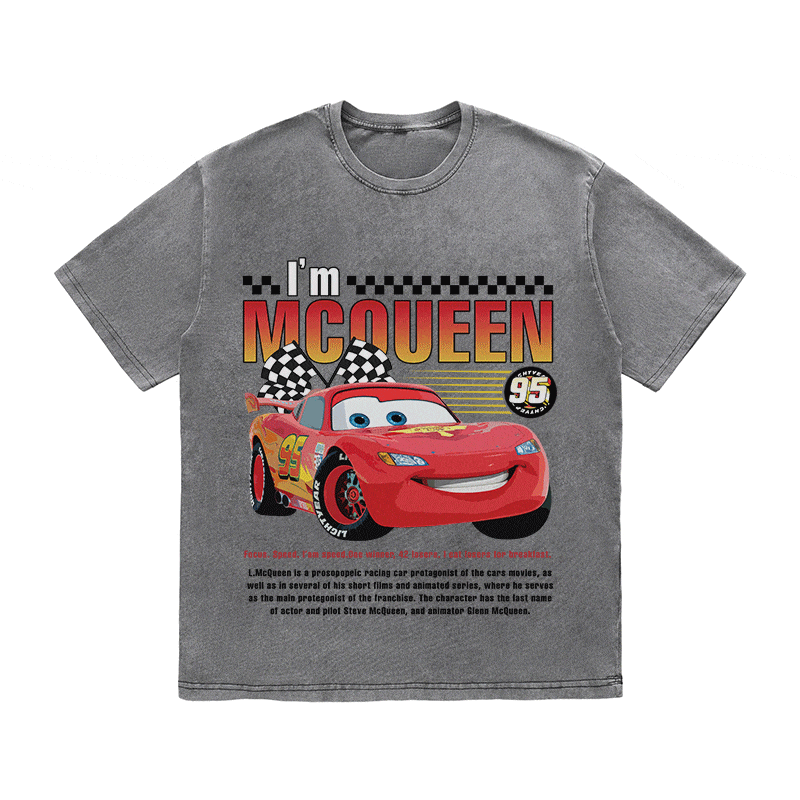 RDMCLOTHINGART tapestry hoodie MCQUEEN HEAVY WEIGHT COTTON TEE-9027