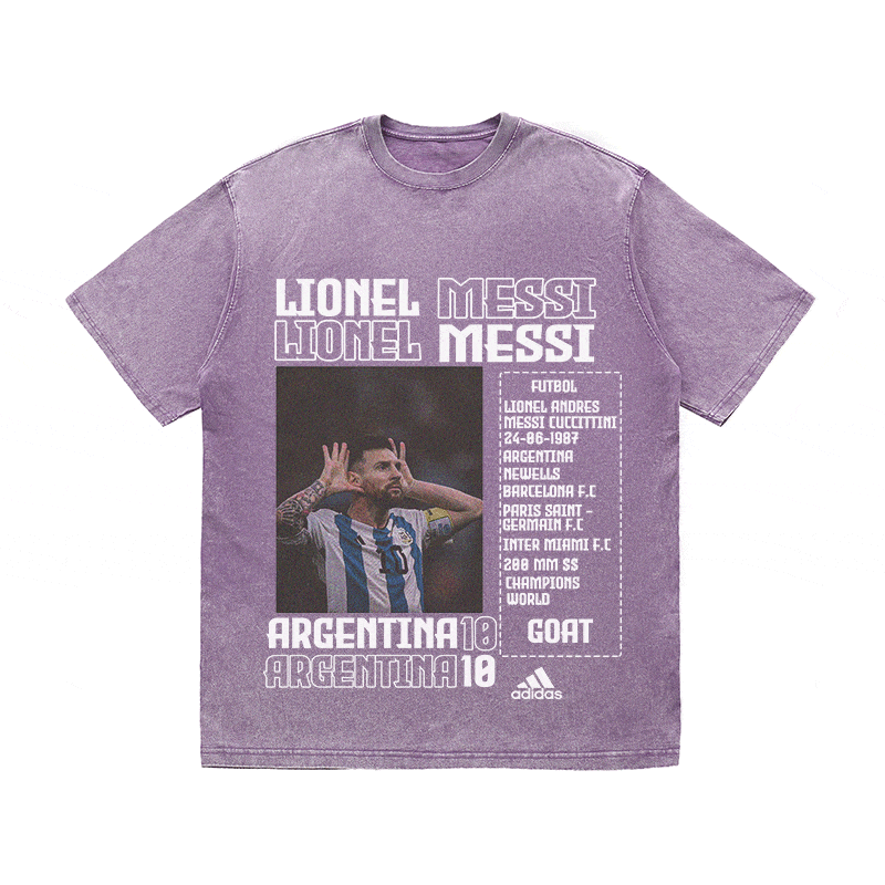 RDMCLOTHINGART tapestry hoodie MESSI HEAVY WEIGHT COTTON TEE-8822