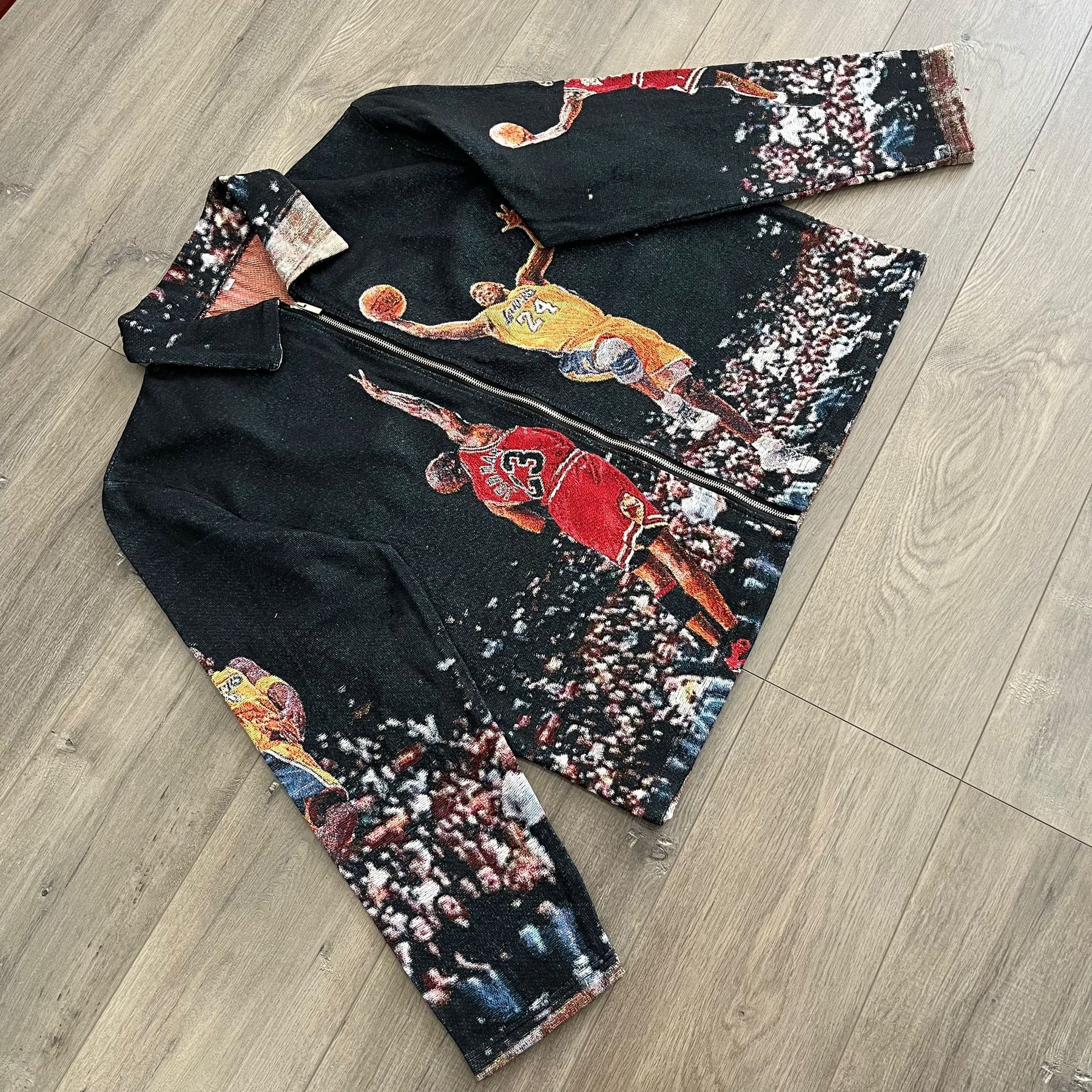 RDMCLOTHINGART tapestry hoodie MJ VS MANBA JACKET