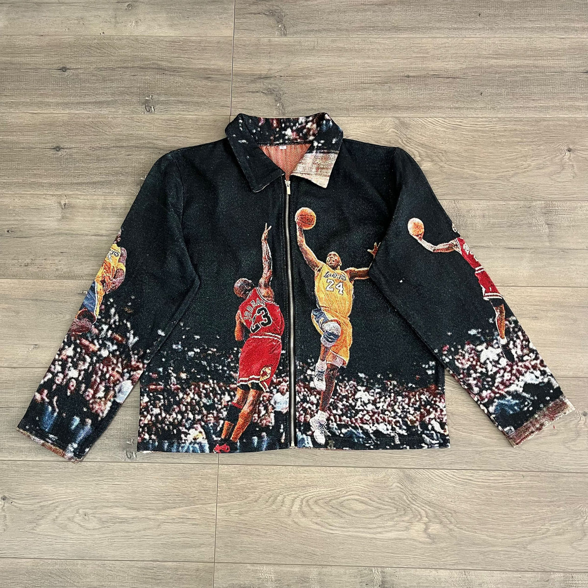 RDMCLOTHINGART tapestry hoodie MJ VS MANBA JACKET