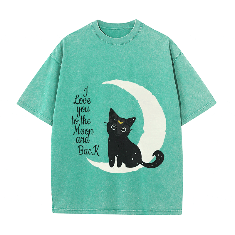 RDMCLOTHINGART tapestry hoodie MOON CAT HEAVY WEIGHT COTTON TEE-9326