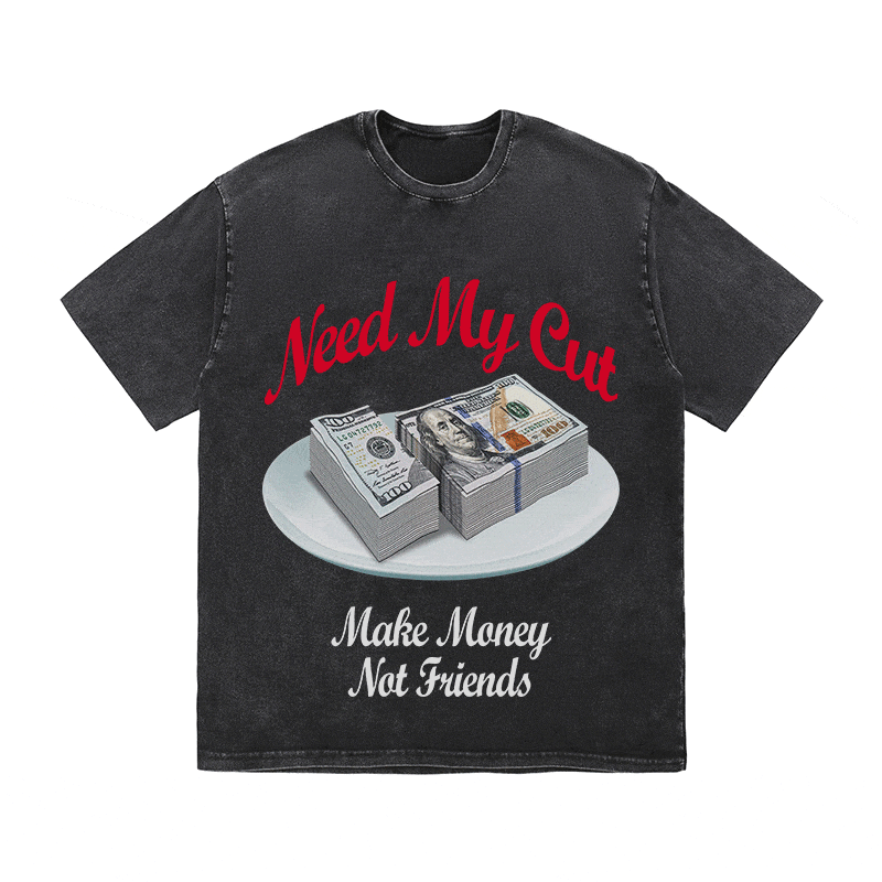 RDMCLOTHINGART tapestry hoodie NEED MY CUT HEAVY WEIGHT COTTON TEE-9051